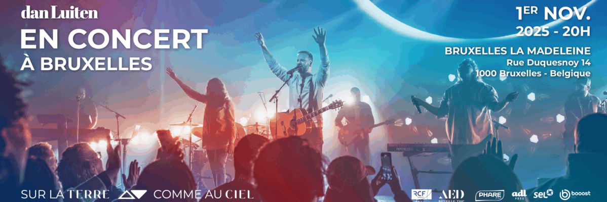 Dan Luiten en concert le 1er novembre à La Madeleine à Bruxelles – Tournée “Sur la Terre, Comme au Ciel”